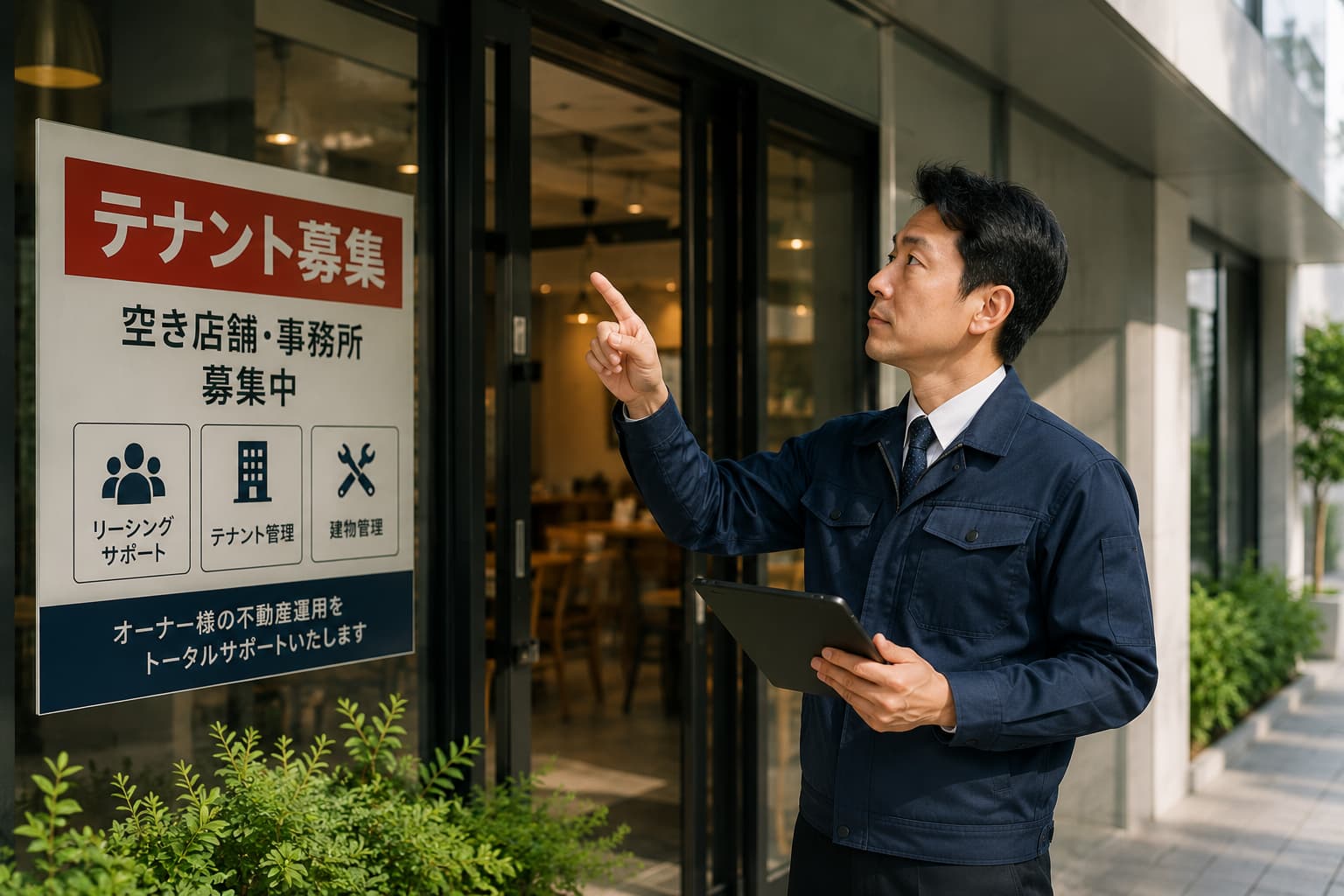 テナント管理や建物管理のイメージ