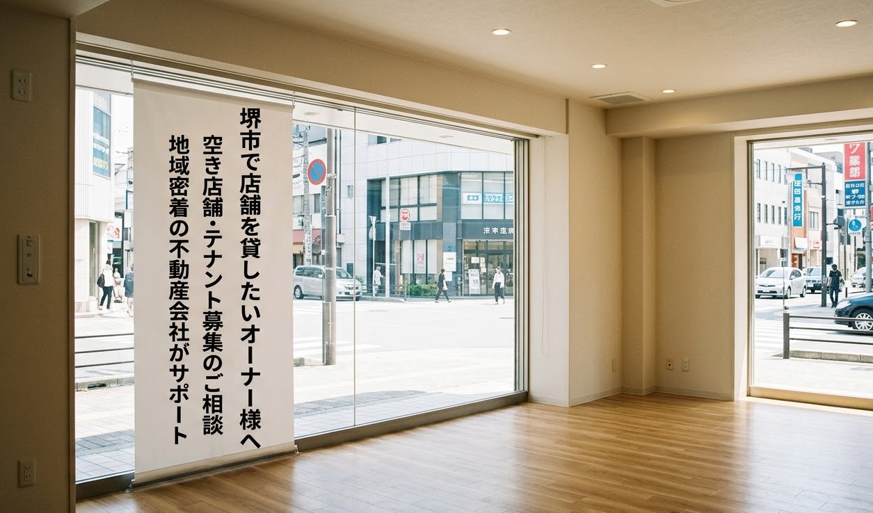 堺市の空き店舗オーナー様へ｜テナント募集で失敗しないための考え方
