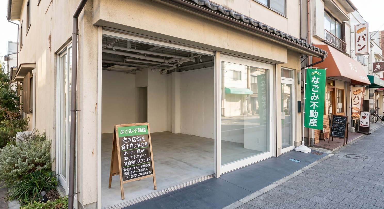 空き店舗を貸す前に要注意｜オーナー様が知っておきたい貸店舗リスクとは？