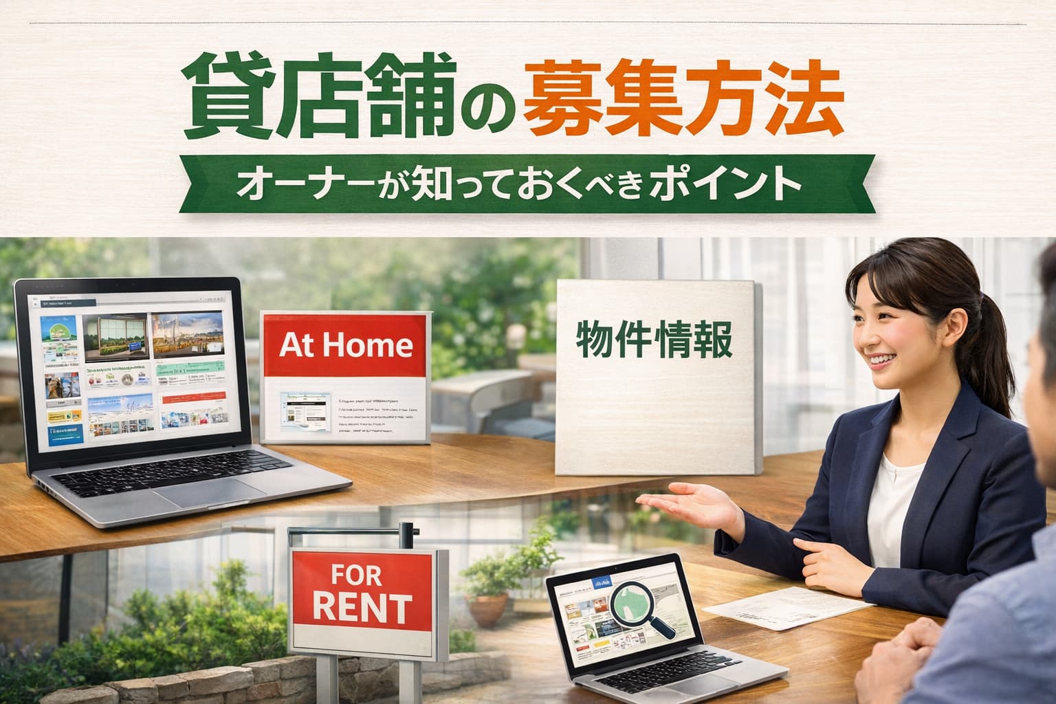 貸店舗の募集方法とは？オーナーが知っておくべき基本と成功のポイント